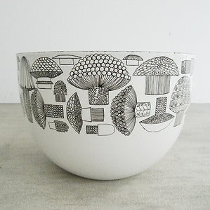 Image of enamel mushroom bowl
