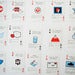 Image of 60's Vintage Braniff airline playing cards