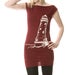 Image of Lighthouse Dress White & Cranberry Womens