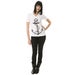 Image of Anchor V-Neck White Unisex