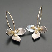 Image of Layered Lotus Earrings