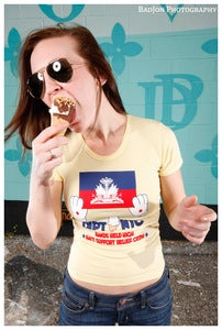 Image of Women's Yellow Haiti Relief Effort T Shirt