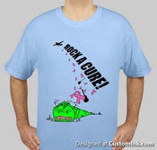 Image of "Cancer is a Monster" Light Blue
