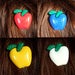 Image of APPLE HAIR CLIPS - ASSORTED COLOURS