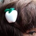 Image of APPLE HAIR CLIPS - ASSORTED COLOURS