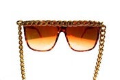 Image of FEATURED ITEM: Ghetto Famous Brown CHAIN SUNGLASSES