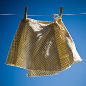 Image of Colourgrown Green & Natural Check Wrap Skirt - 50% OFF!!!!