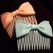 Image of BOW HAIR COMB - VARIOUS COLOURS
