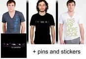 Image of Shirt, Sticker, Pin & CD Combo