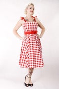 Image of 'Angelique' dress - Red and White Gingham