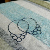 Image of medium oxidized zinn hoops