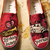 Image of Custom painted canvas shoes - women's #2