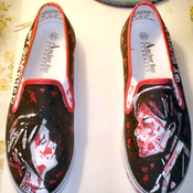 Image of Custom painted canvas shoes - men's #2
