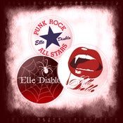 Image of Elle Diablo Badges (Pack of 3)