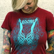 Image of Squid God on Maroon