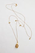 Image of Halfpenny London Gold plated crown with glass crystals