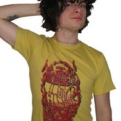 Image of Wild Orchid Children 'Jew Beard' Uni-Sex AA Tee in Mustard