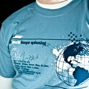 Image of For the Mens - The World Keeps Spinning Tee
