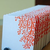 Image of ready for spring, letterpress coasters, set of 8