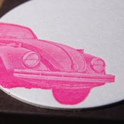 Image of bug letterpress coasters, set of 8
