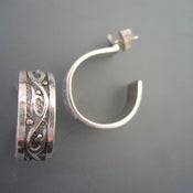 Image of White Vine Hoops