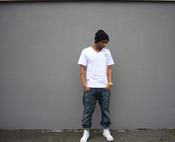 Image of Smart People Use Pockets- White V-Neck Tee