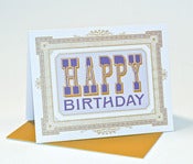 Image of Fancy Happy Birthday card