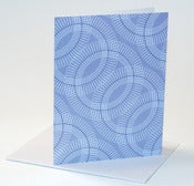 Image of 8 Purple and Green Spiral Pattern cards