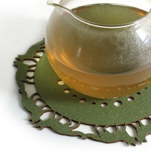 Image of Medium Fox Trivet in Green