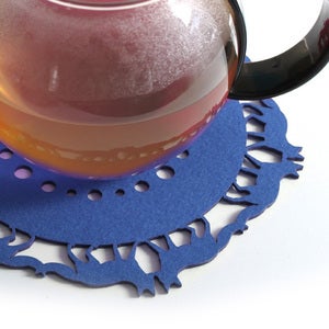 Image of Medium Fox Trivet in Blue