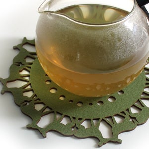 Image of Medium Deer Trivet in Green