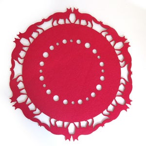 Image of Small Fox Trivet in Pink