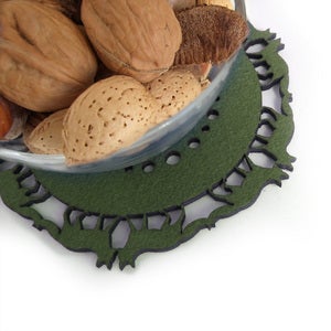 Image of Small Fox Trivet in Green