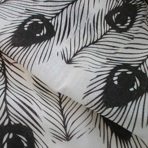 Image of Peacock Scarf - Black