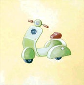Image of Sammy Scooter 12" x 12"