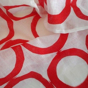 Image of Dots Scarf - Red 