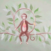Image of Monkey On A Vine 18" x 18"
