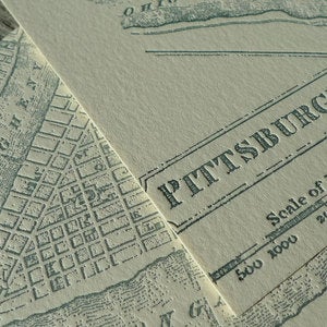 Image of Vintage Pittsburgh Map Coasters