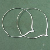Image of One Of a Kind Sterling Silver Hoop Earrings