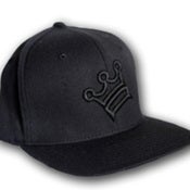 Image of Kingdom Puffy Crown Flexfit Hat - Black