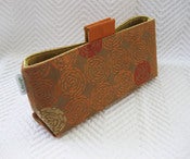 Image of SM_orange swirl/ gold silk