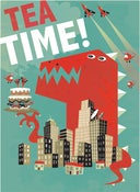 Image of Afternoon Tea Time Alien Space Monster (from Beneath the Sea) Version 2 A3