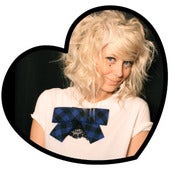 Image of Giant Bow Badge - Black and Blue
