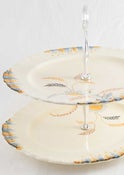 Image of 'Sunset' vintage two tier platter 