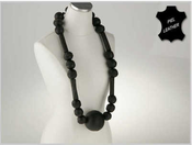 Image of LEATHER NECKLACE/COLLAR PIEL
