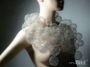 Image of silver bubble shower
