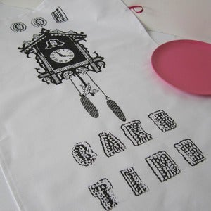 Image of Cake Time tea towel - chocolate