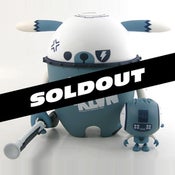 Image of 7.5"Nedzed 123klan DOGBOT ( blue/white GID version)