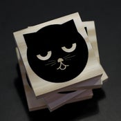 Image of Sleepy Watson the Cat | Wood Coasters