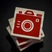 Image of Iconic Camera - Wood Block Coasters 